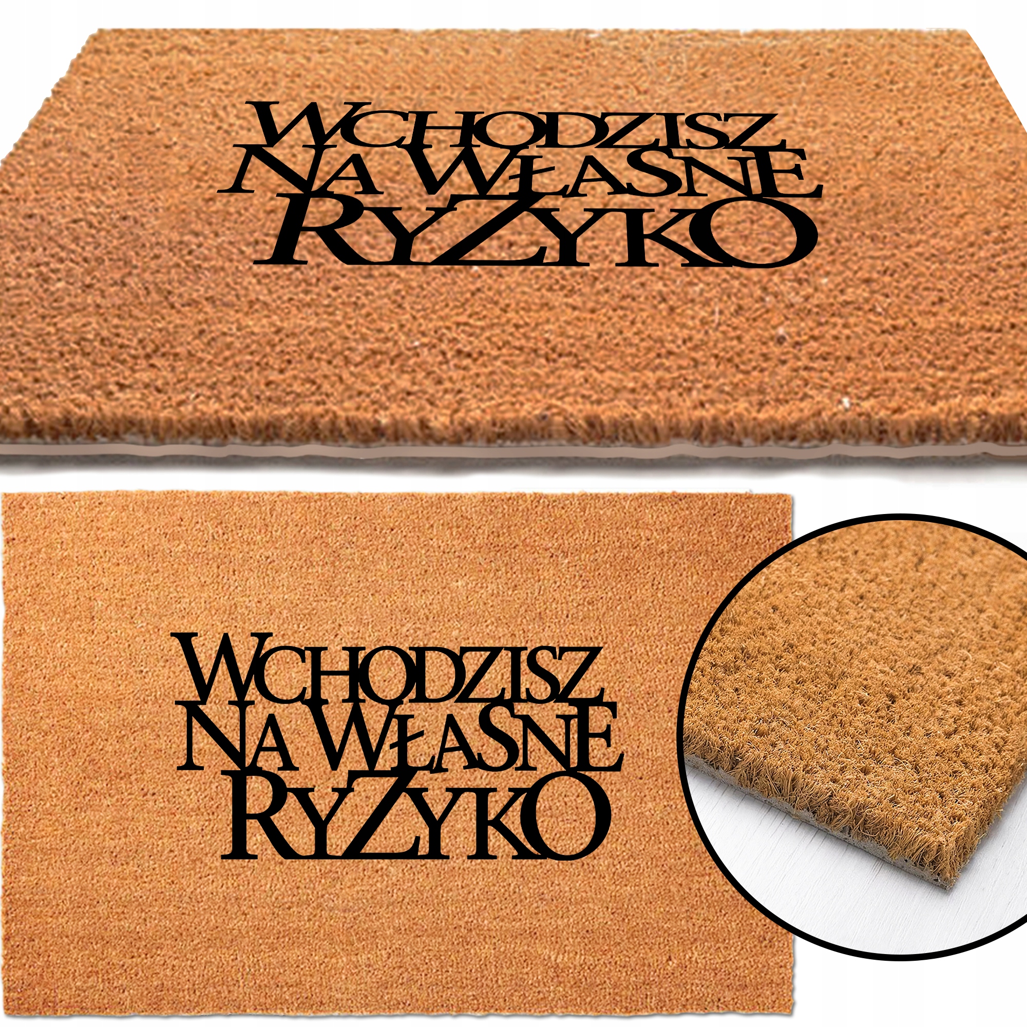 

Wycieraczka 40x60 Wchodzisz na Własne Ryzyko MiX