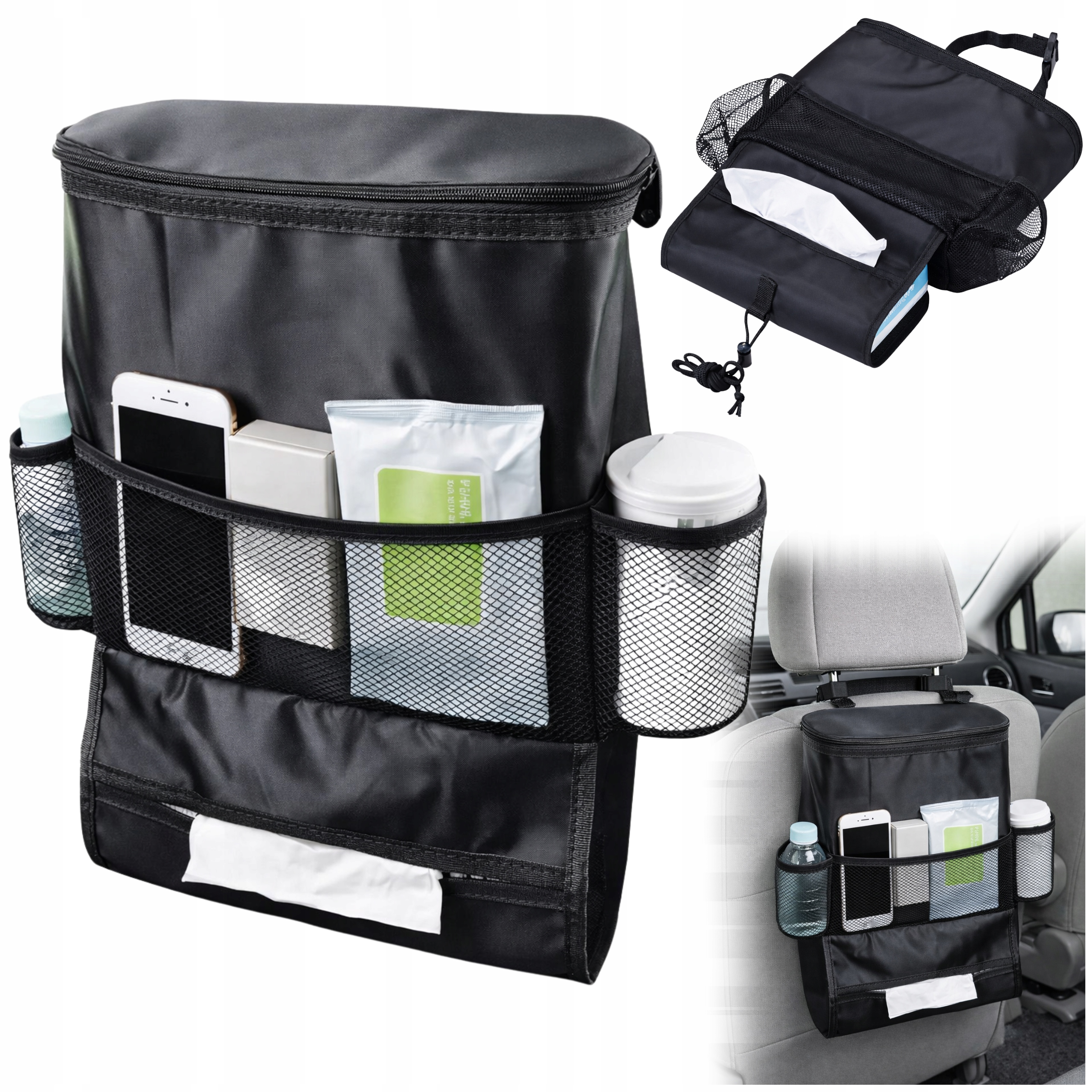 Organizer Torba Termiczna Na Fotel Samochodowy Funkcjonalna Pojemna