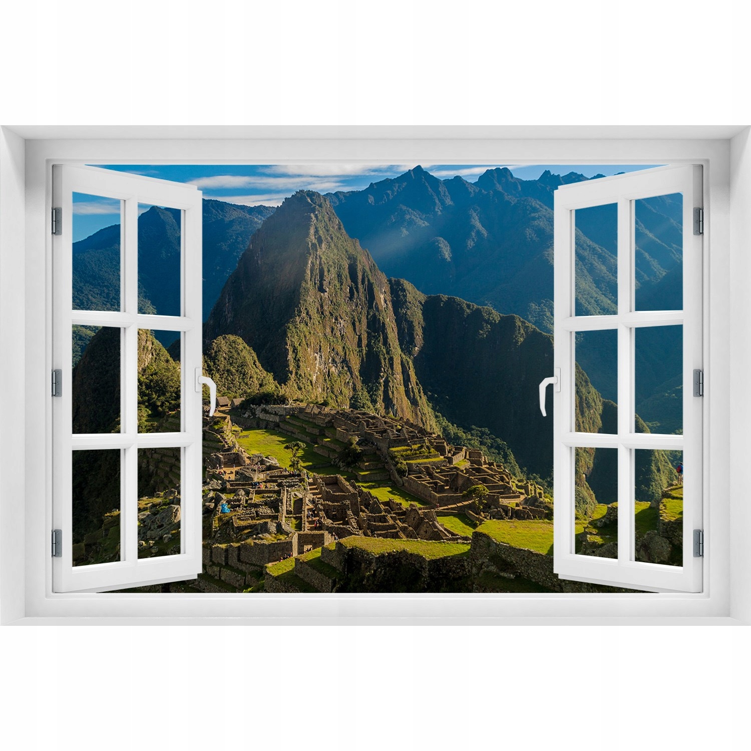 

Naklejka Fototapeta Okno Ruiny Machu Picchu 120x80