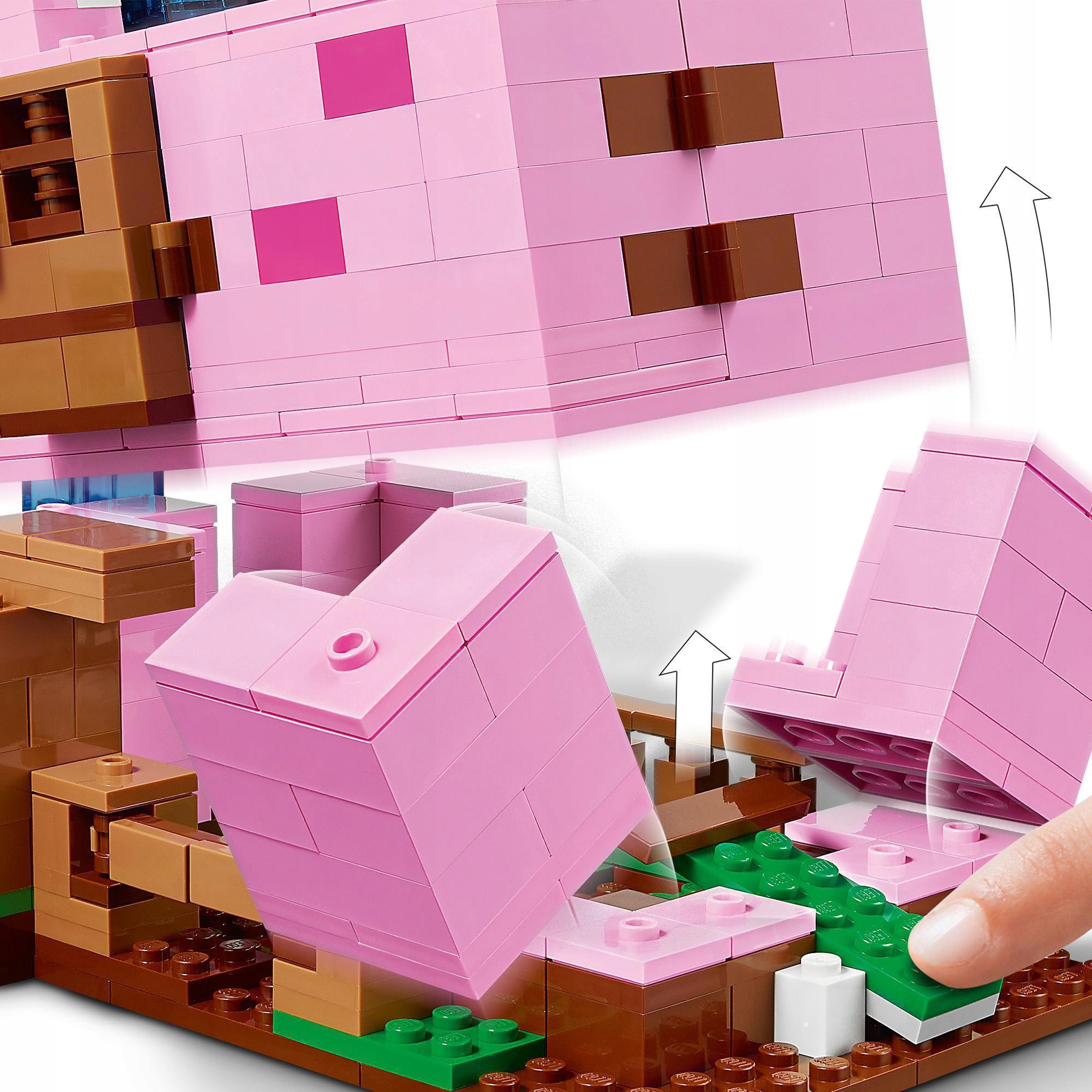 LEGO MINECRAFT Dom w kształcie świni 21170 Liczba elementów 490 szt.