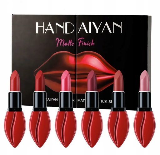 Sada Rtěnek Handaiyan 6 Barev Matte Lipstick Set