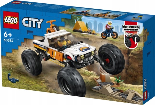 Lego – Město – Dobrodružství Terénním Autem S Pohonem 4X4 – 60387