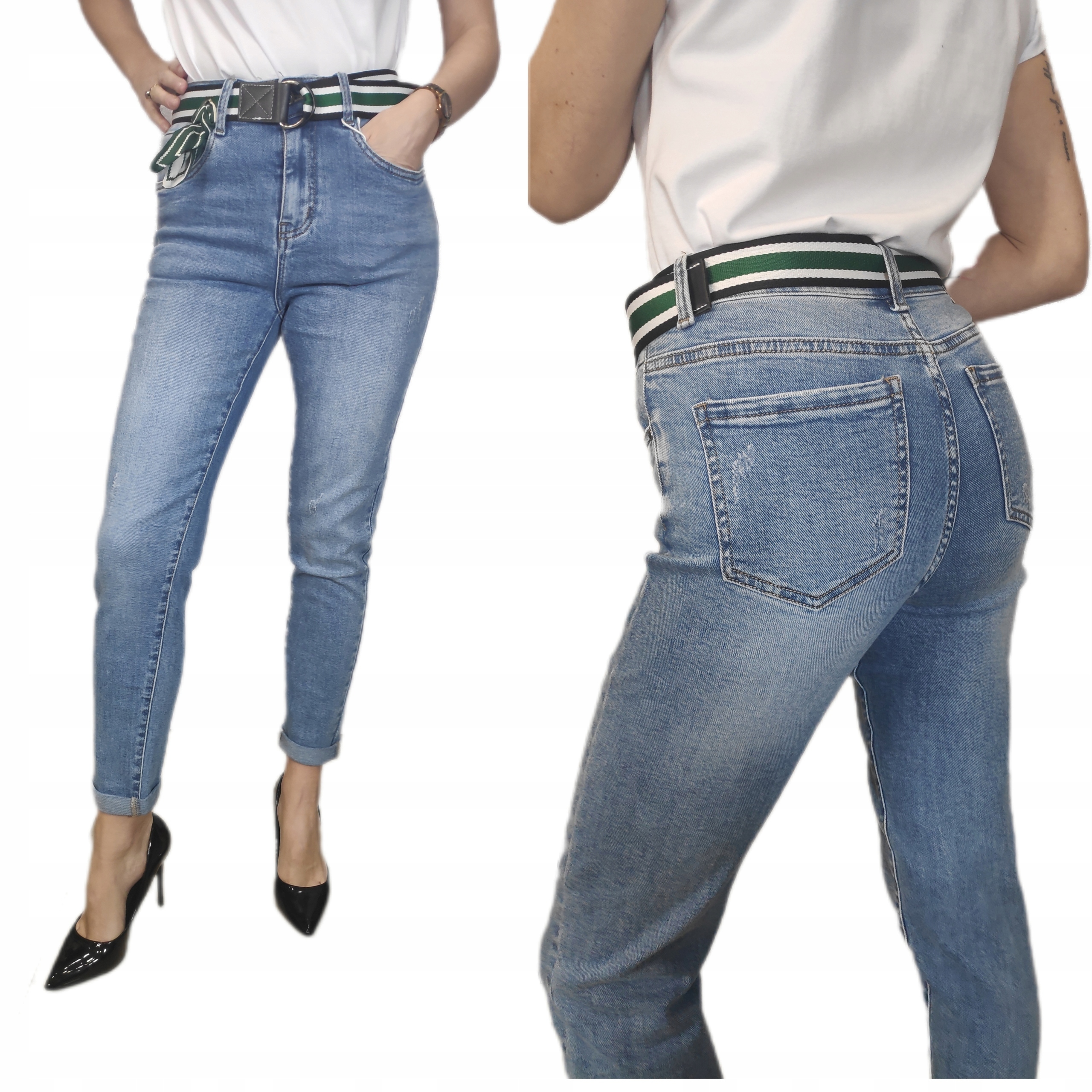 Klasické dámské zeštíhlující džínové kalhoty M.sara