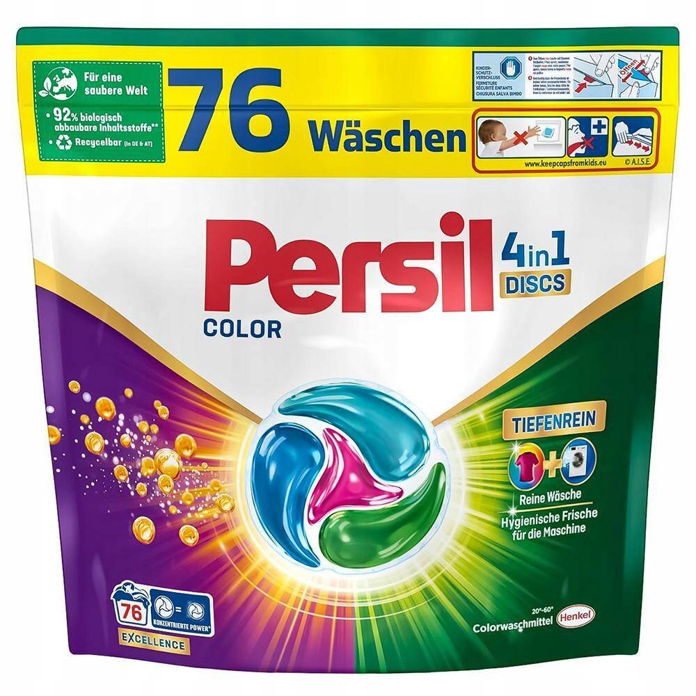 Levně Persil kapsle na praní Color excellence 4v1 disc 76 Ks Original Německo