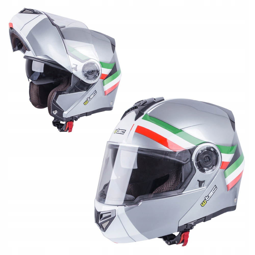 KASK MOTOCYKLOWY W-TEC CZARNO-ZIELONY, L (59-60)