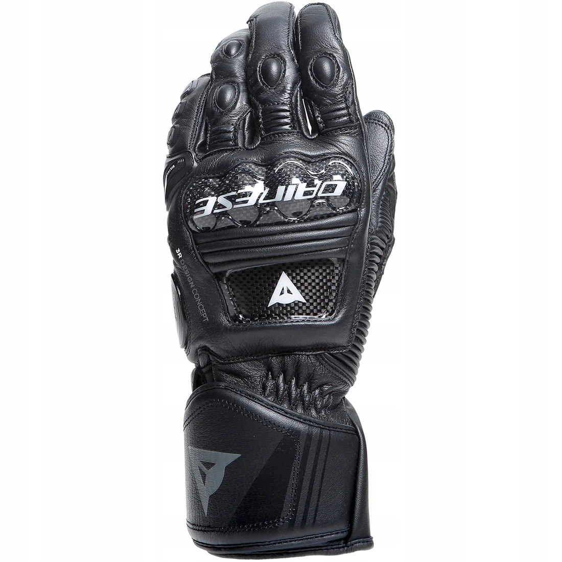 Rękawice motocyklowe skórzane DAINESE DRUID 4 LEATHER GLOVES czarno szare M Rozmiar M