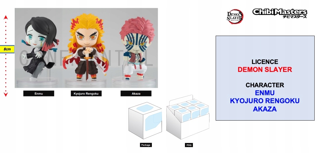 Demon Slayer Figurka ChibiMasters 8 cm Vol 2 "Krabička 12 ks