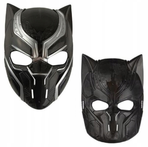 MASKA CZARNA PANTERA COSPLAY SUPERBOHATER Rozmiar uniwersalny