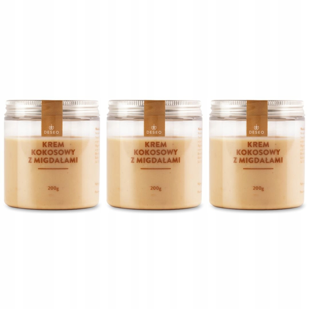 Deseo Krem kokosowy z migdałami Crunchy 200ML 200G