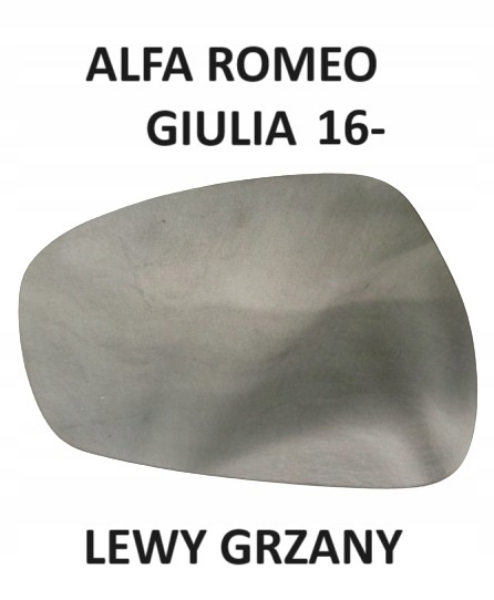 ALFA ROMEO GIULIA (16-) LEWY WKŁAD LUSTERKA ORYGINAŁ