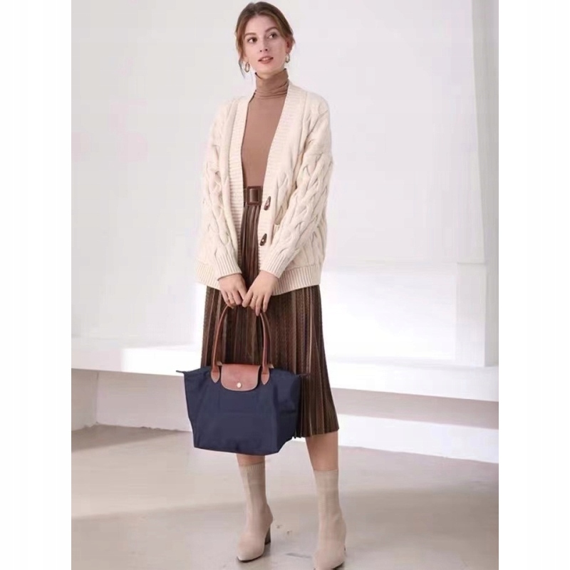 Longchamp Oryginalna torebka damska Stylowa torba z jednym ramieniem Materiał dominujący inny