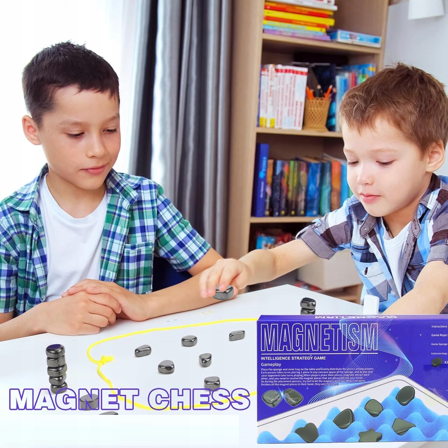 MAGNETYCZNA SZACHOWNICA KAMYKI MAGNESY ZABAWA GRA DLA DZIECKA PODRÓŻNA FUN EAN (GTIN) 6614151541