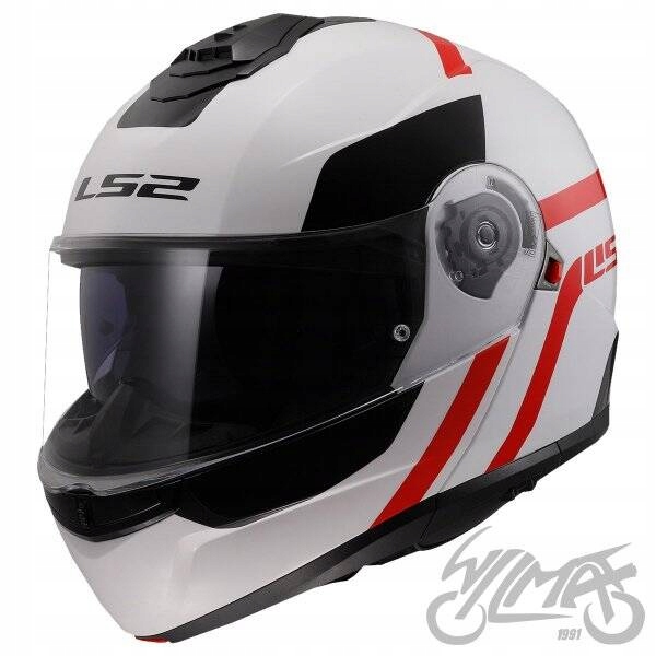 Kask LS2 FF908 STROBE II AUTOX WHITE RED-06