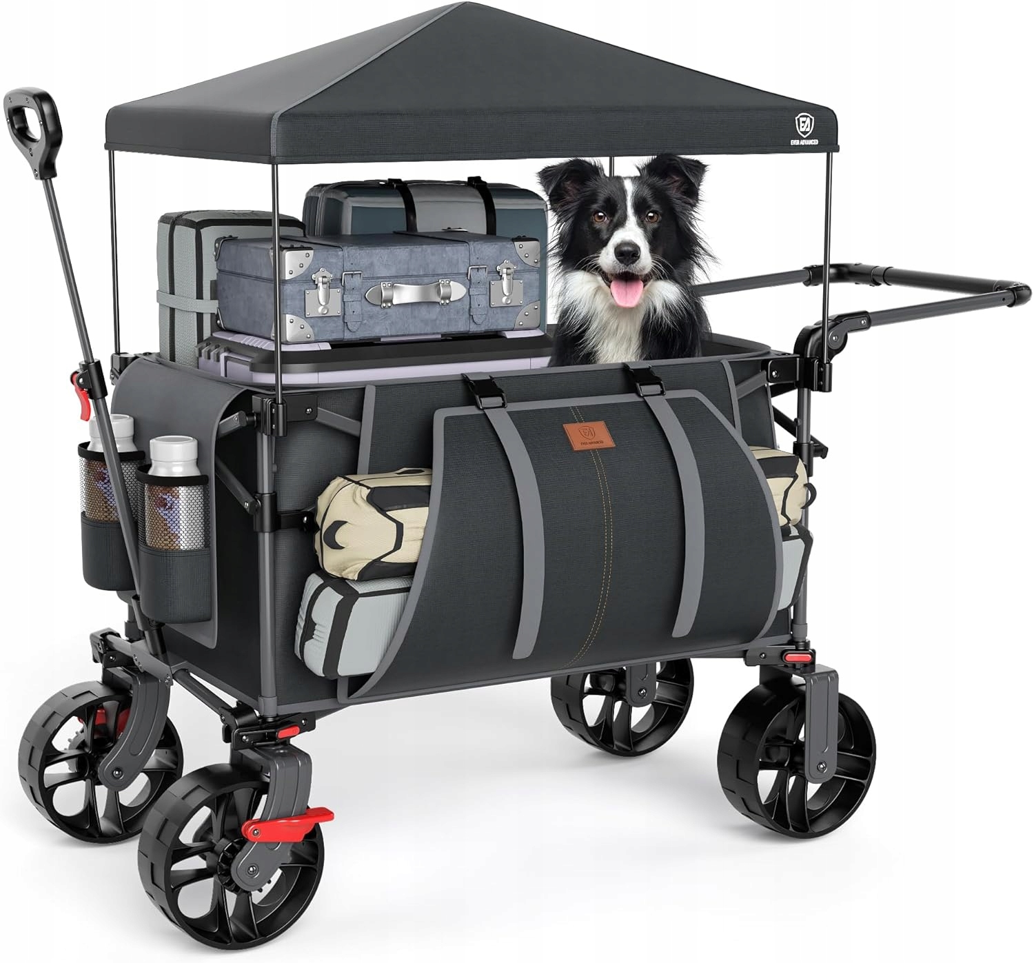 Ever Advanced Wózek Transportowy Składany 225 L 150 Kg Z Daszkiem Terenowe
