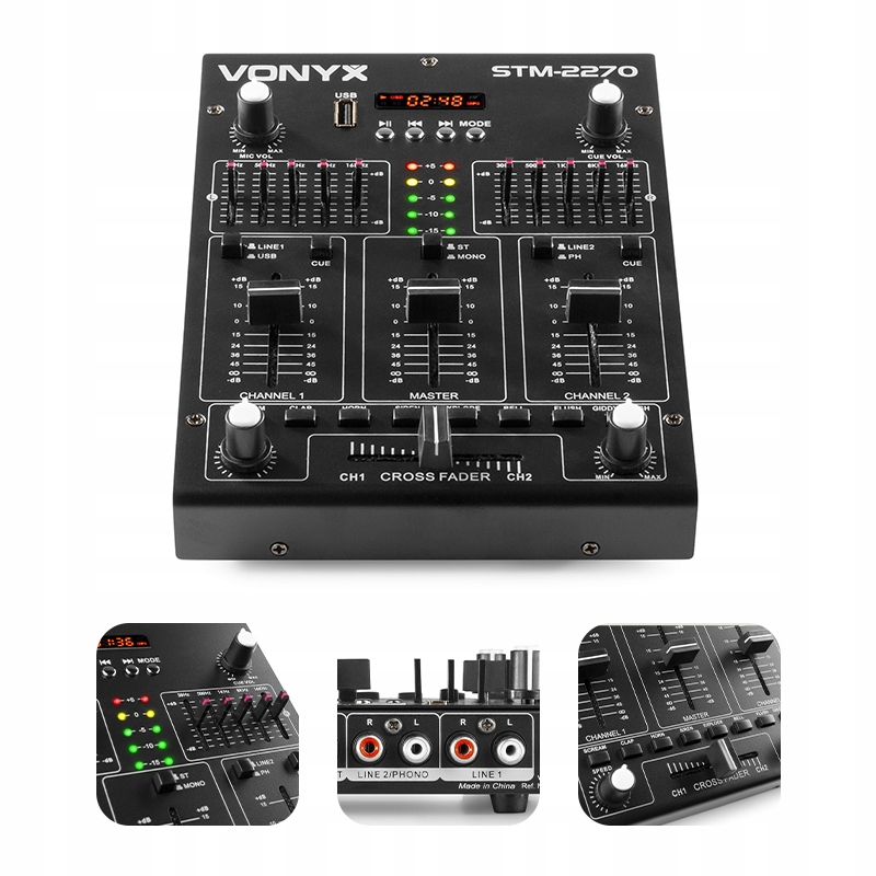 Смеситель vonyx STM-2270 4-канальный