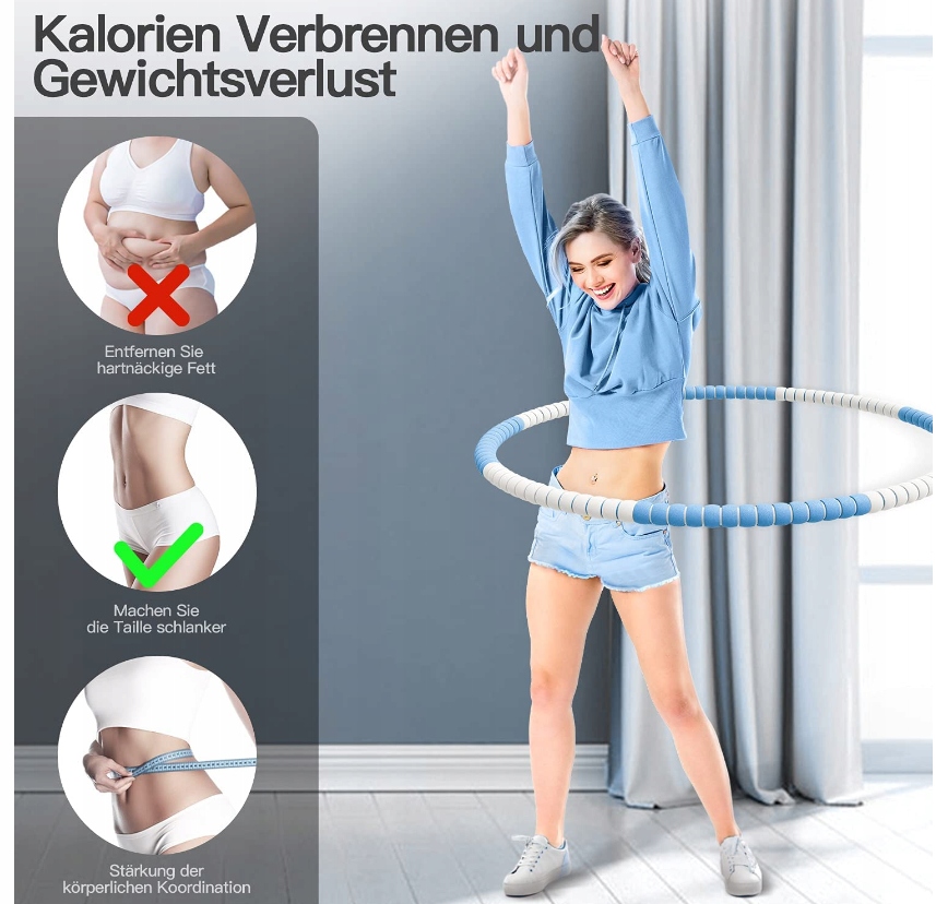 Koło Hula Hop Piankowe Odchudzające 90cm Masażer Marka inna