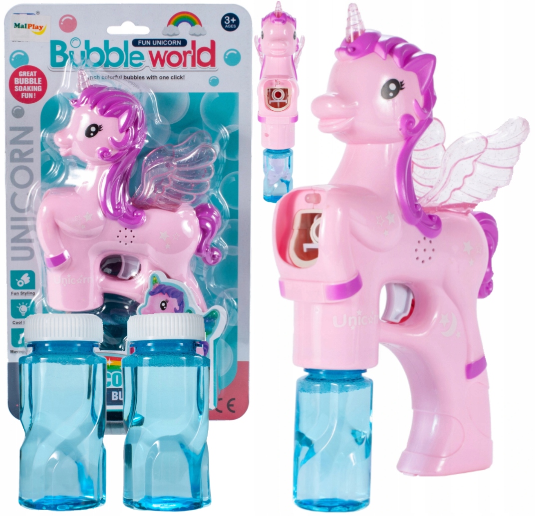 

Pistolet do Baniek Mydlanych Jednorożec 2 Płyny