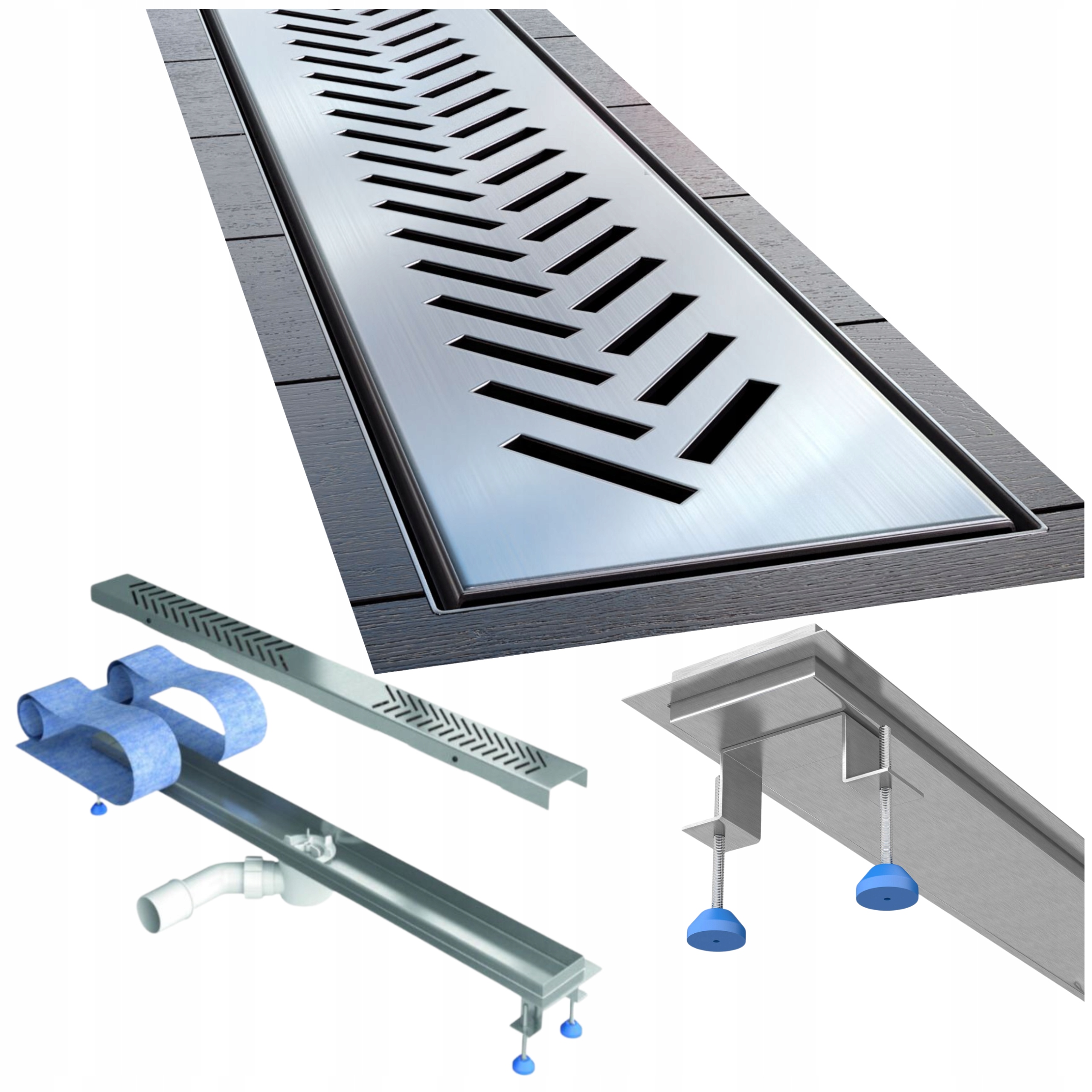 Odtok Waterway 70 cm vzor Jedľa McAlpine sada