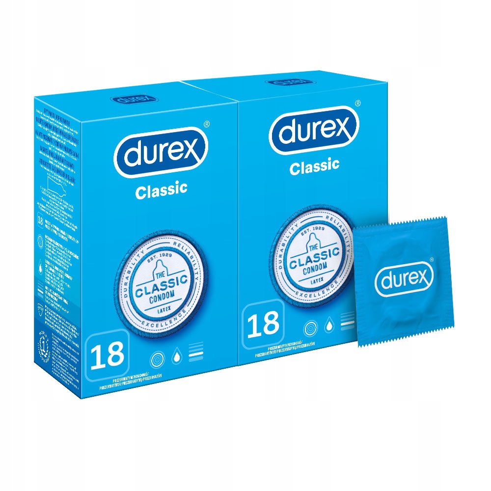 

Durex prezerwatywy Classic klasyczne 36 szt Zestaw