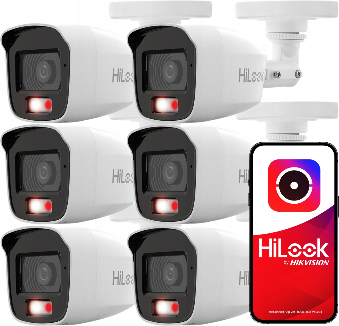Vonkajšia kamera x6 2MPX Ahd HiLook TVICAM-B2M-20DL Hybrid Light