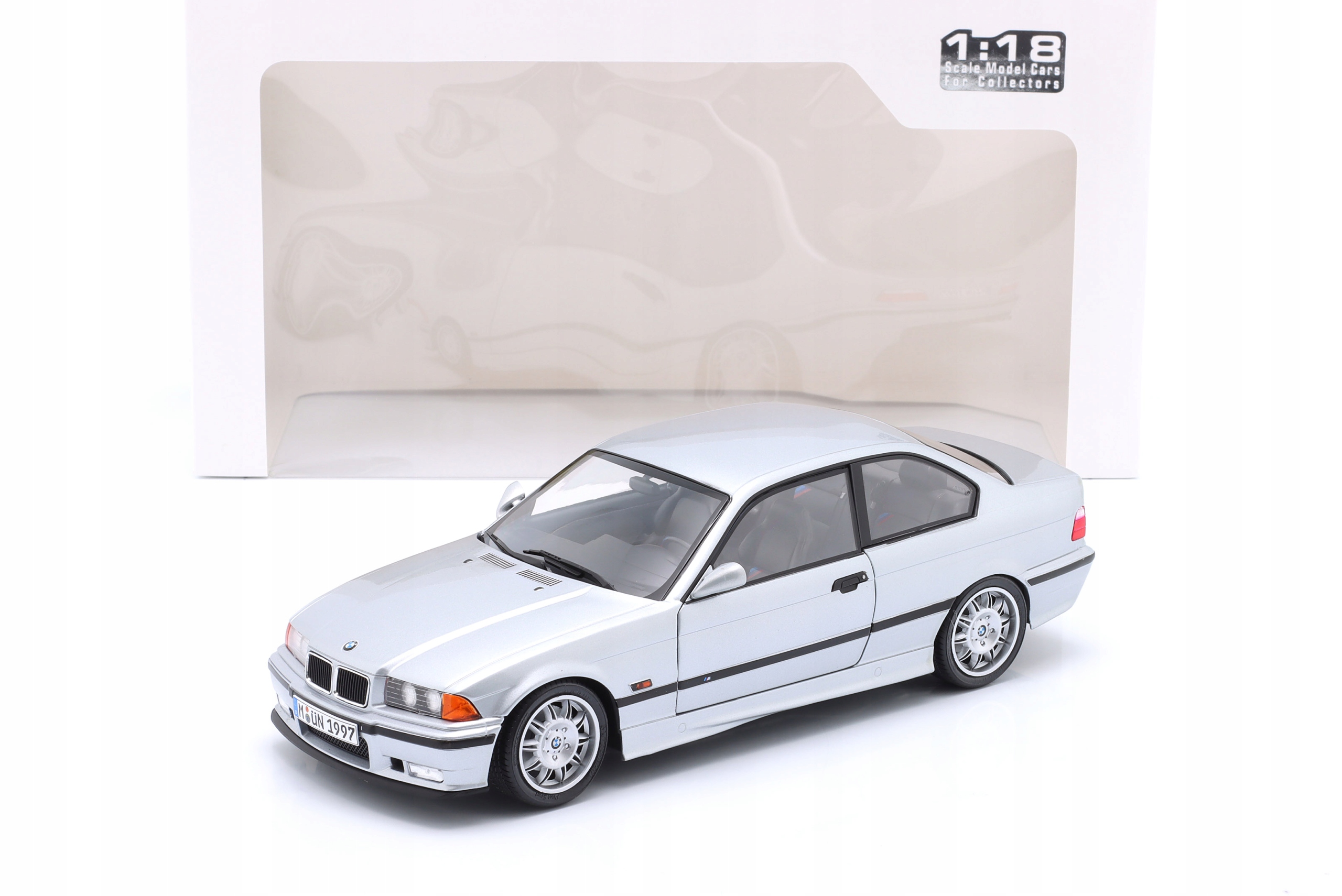 Bmw M3 (E36) Coupe 1990 Arctic Silver Solido 1:18 Model Auta S1803913