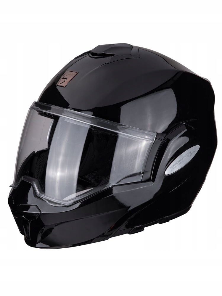 Scorpion Čeľusťová Prilba (čeľusť Dozadu) Exo-tech Solid Čierna Farba Čierna