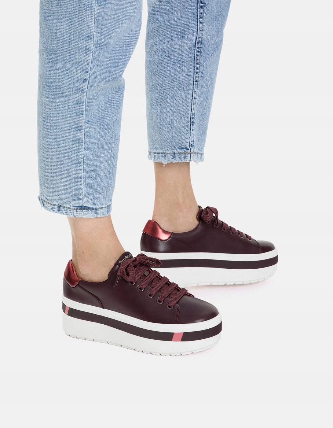 

Stradivarius_trampki Platforma Sneakers 6760341