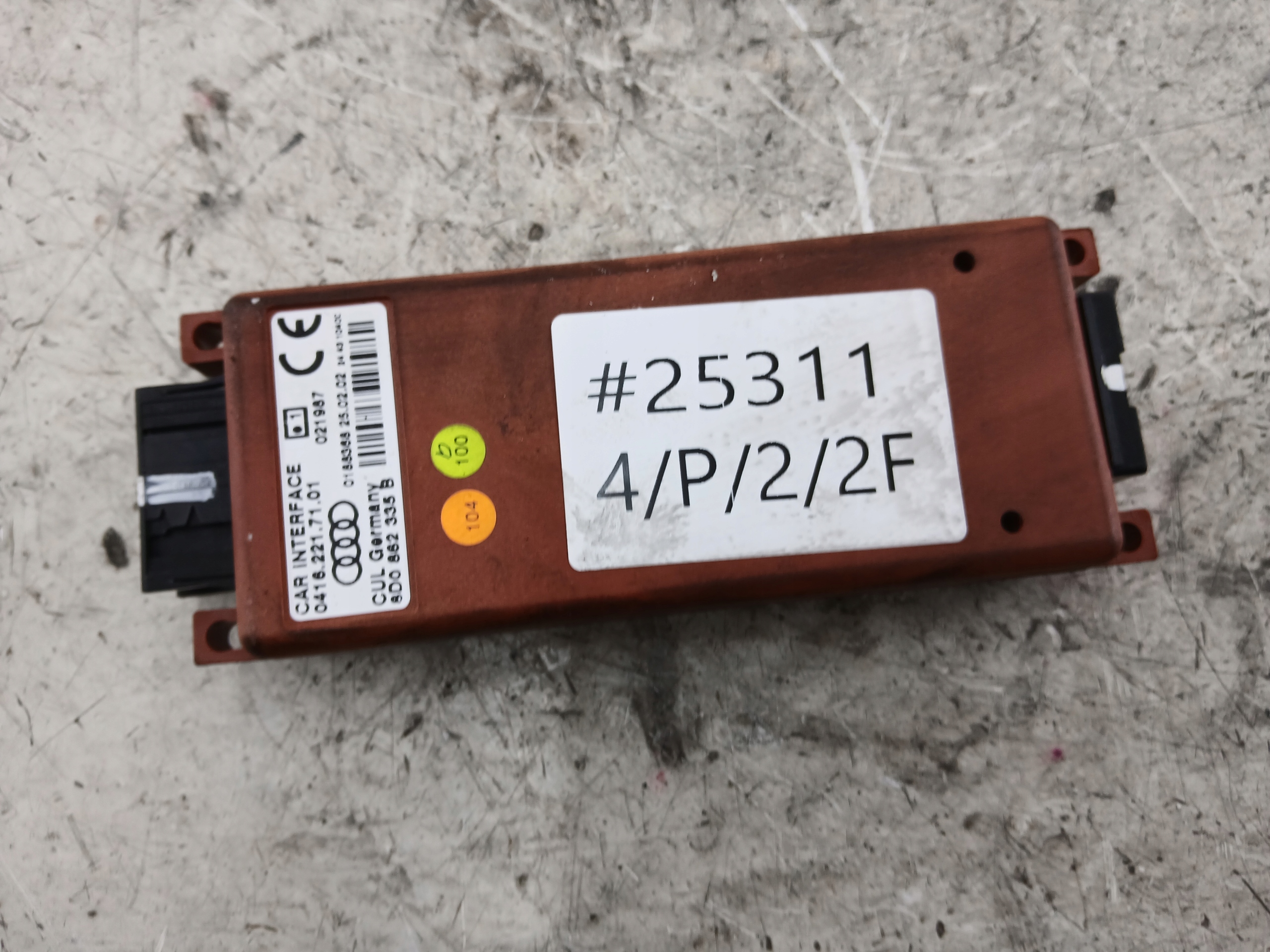 AUDI A4 B6 Centralina modulo TELEFONU 8D0862335B