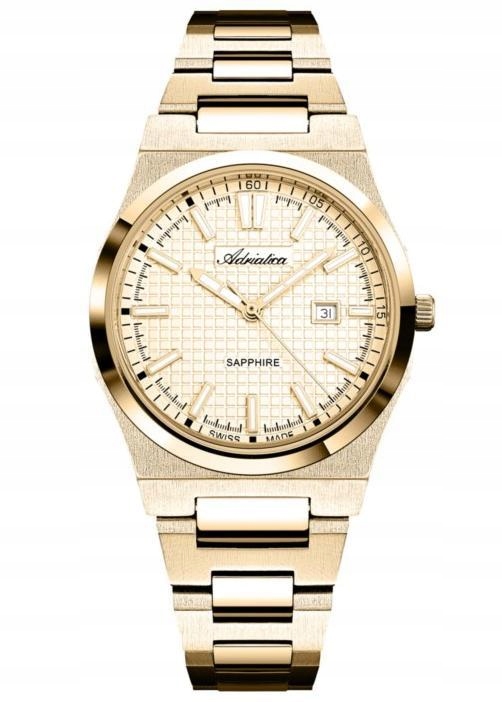 Nové Originální dámské hodinky Adriatica A3326.1111Q zlaté