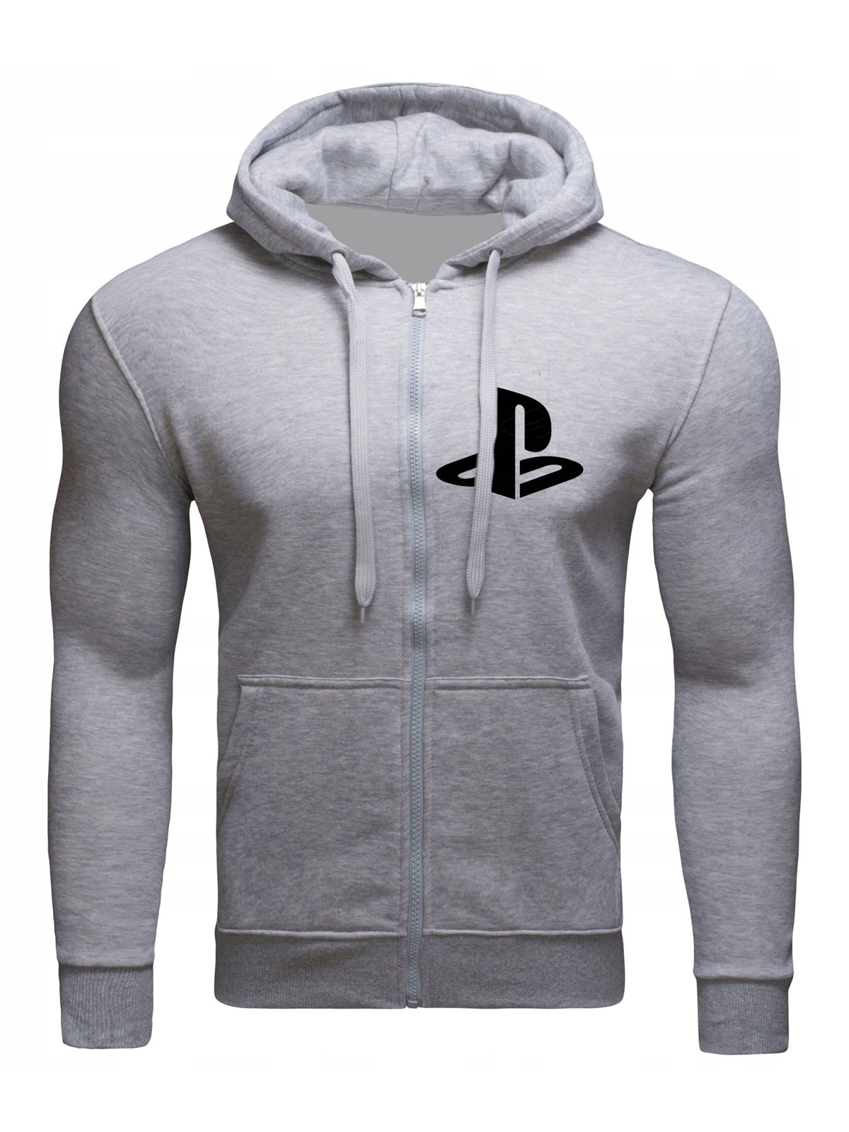 

Bluza Rozpinana Ps Playstation Z Kapturem Szara L