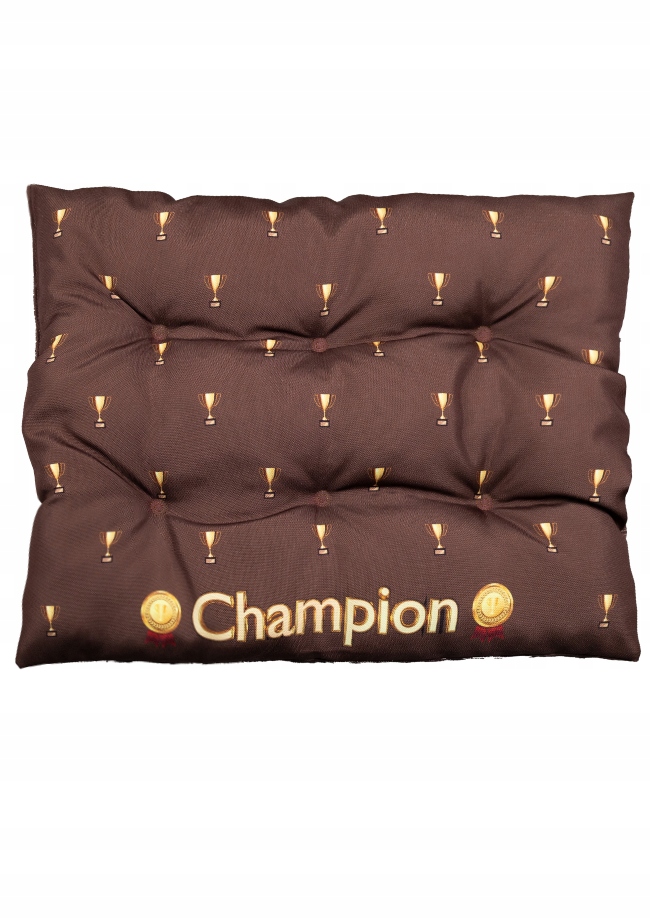 Levně Pelíšek pro psa L 60x50cm Champion hnědý