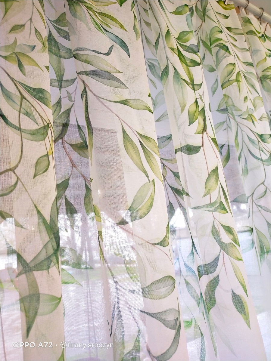 Firana na metry Etamina LIŚCIE 295