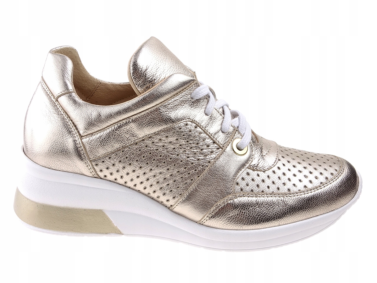 

Eksbut półbuty sneakersy 6171 złote, skóra New 39