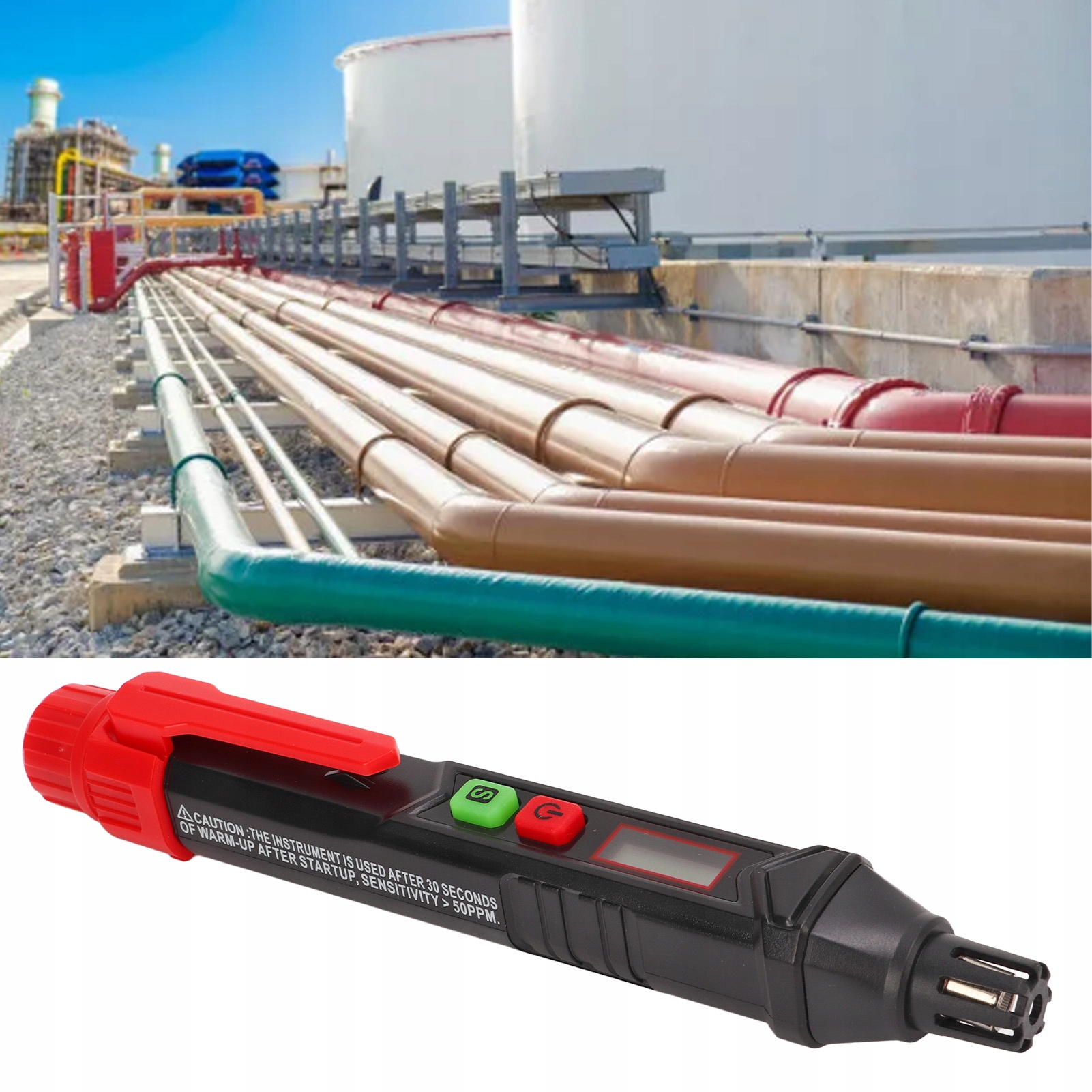 PRZENOŚNY TESTER SZCZELNOŚCI GAZU HT60 Zasilanie akumulatorowe