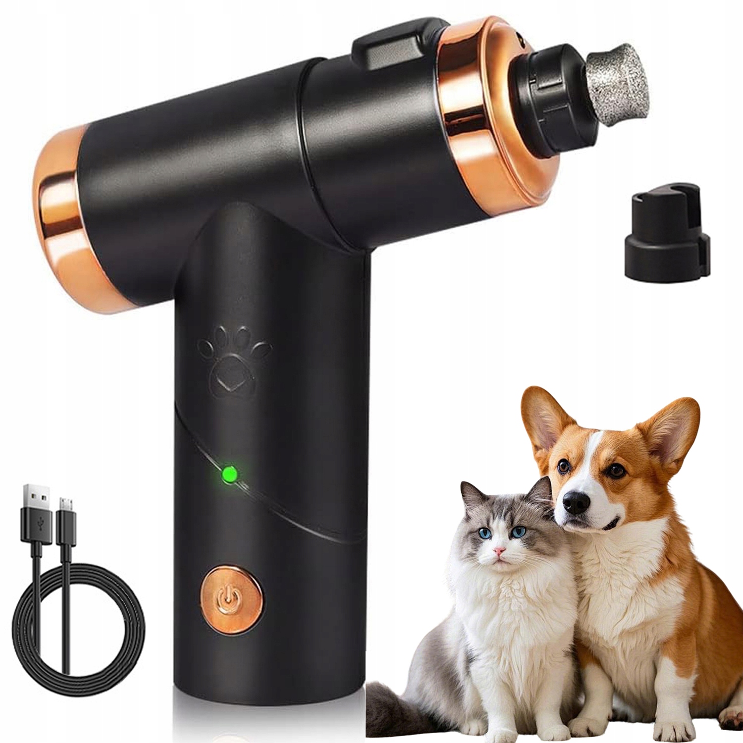 Levně Elektrický Pilník Frézka Na Drápky Pro Psa A Kočku Kleštička