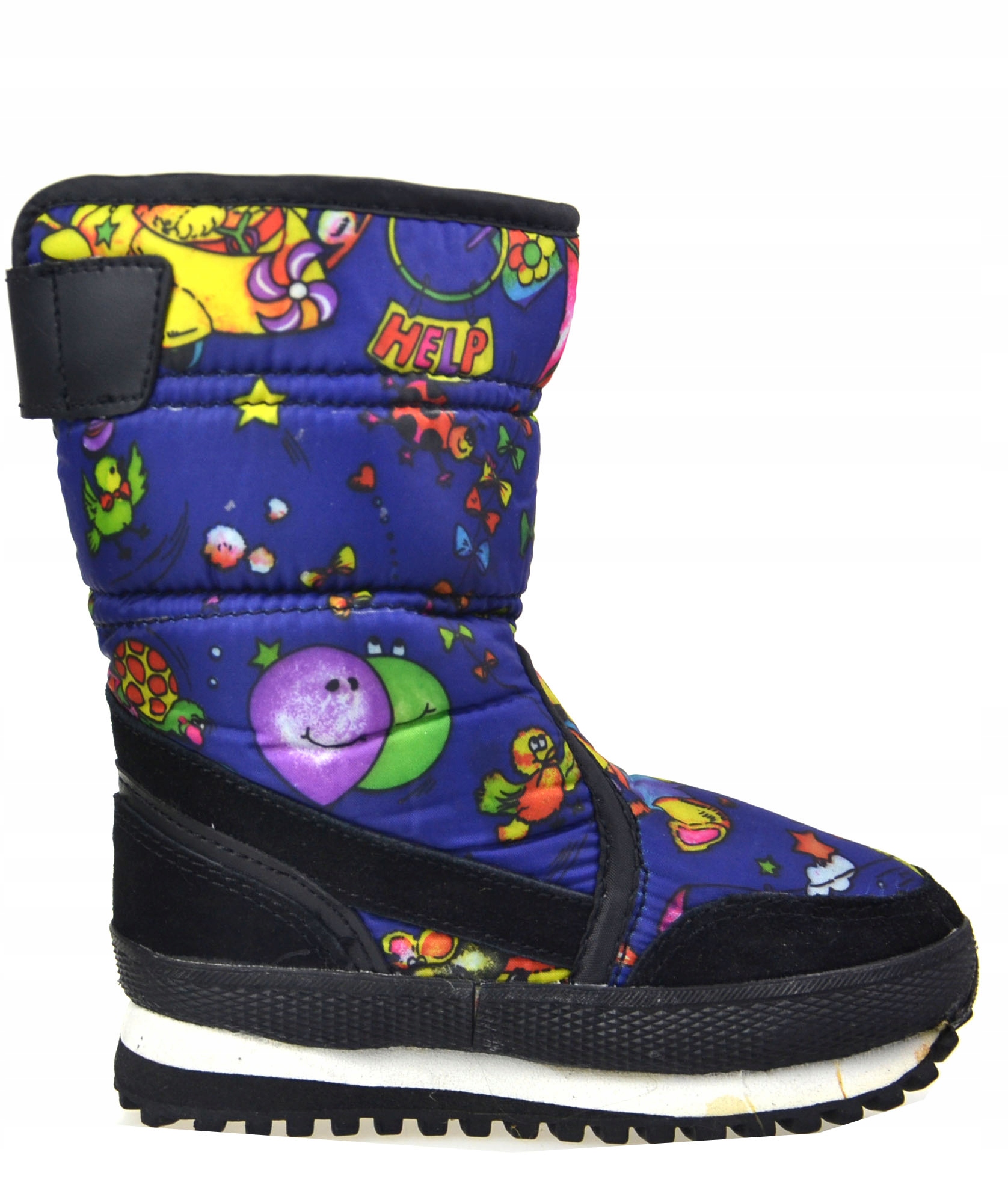 NeW WODOODPORNE OCIEPLANE Śniegowce Granat r34 Kolor niebieski