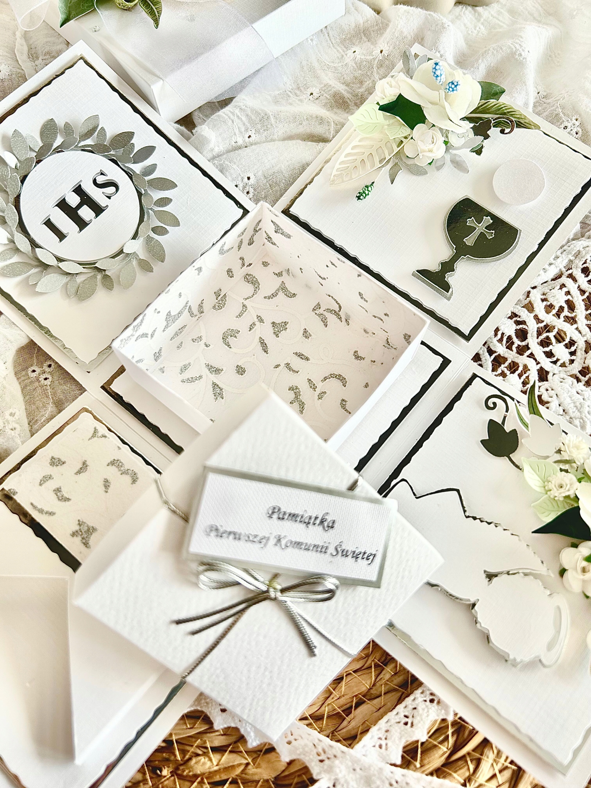 Suvenýr I. svatého přijímání exploding box přání dárek