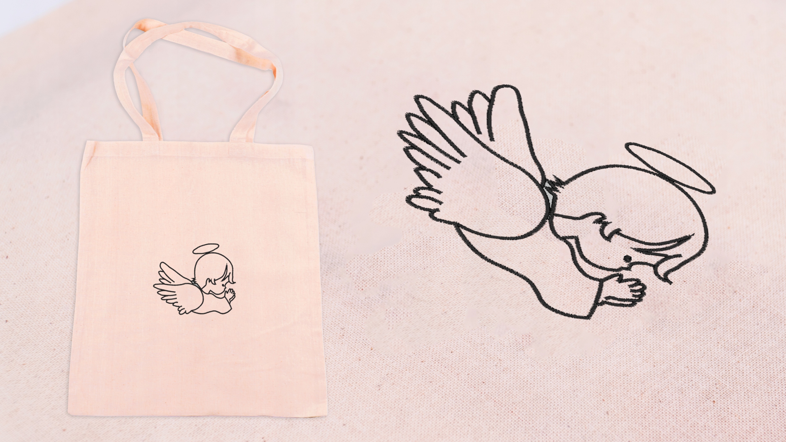 Koc do chrztu + personalizowany haft IMIĘ i DATA Wzór geometryczny