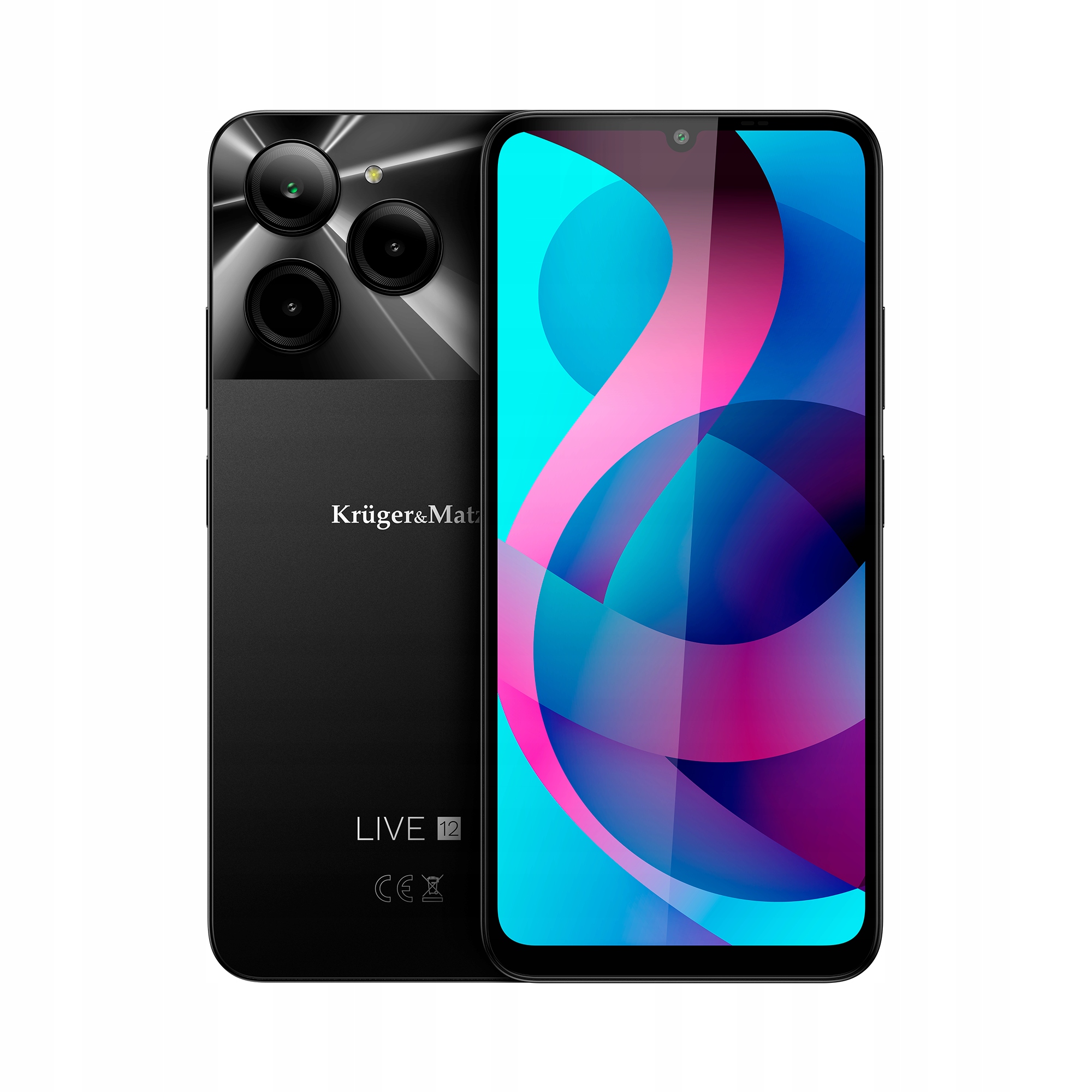 Smartfón Kruger&Matz Live 12 8GB 256GB 4G (lte) 5000 mAh čierny