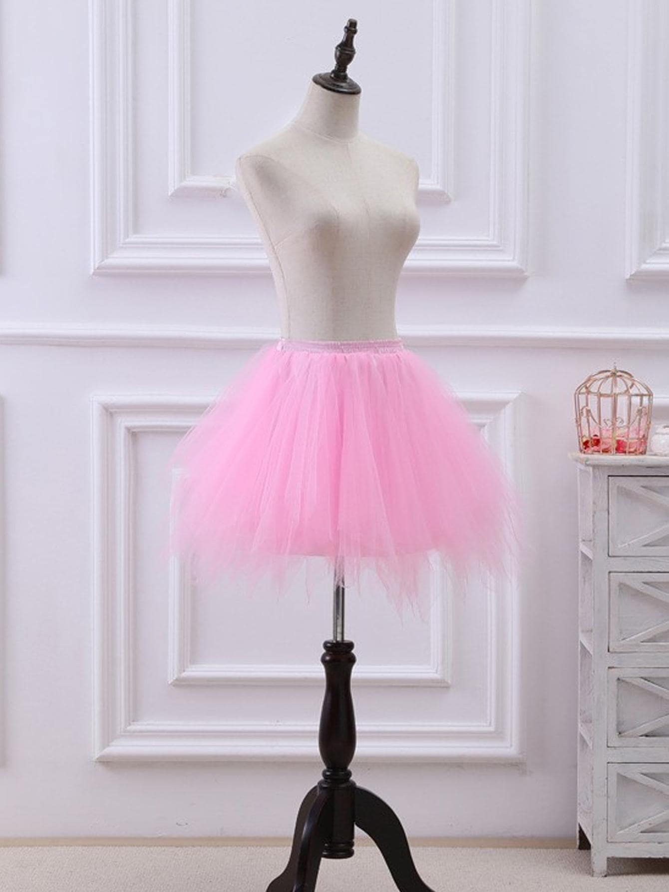 Shein Halka z solidnej siateczki one-size Rodzaj halka