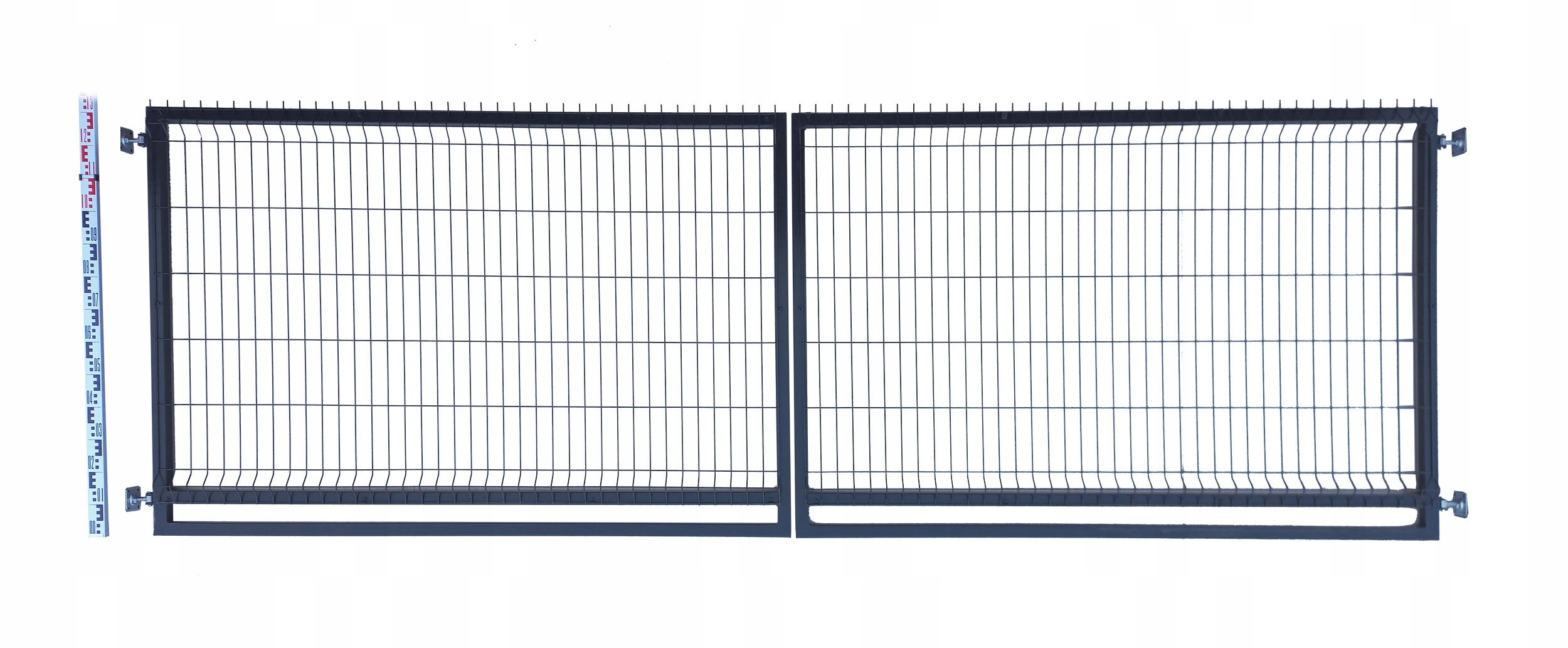 Brána Pletivové 130cm antracit panelový grafit RAL7016 dvoukřídlý 133cm