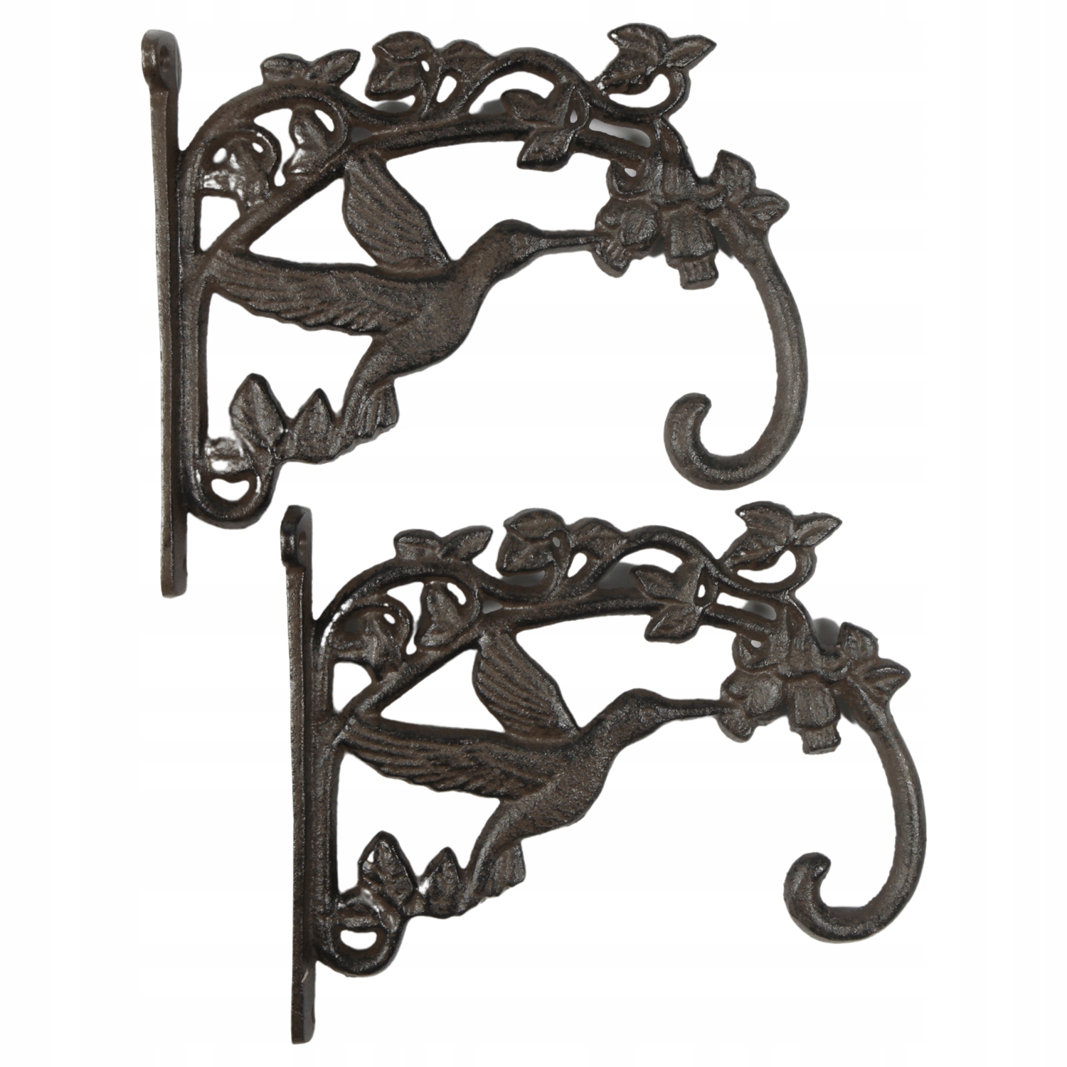 Ručně vyráběné litinové věšáky s ptáčkem unikátní dekorace do domácnosti