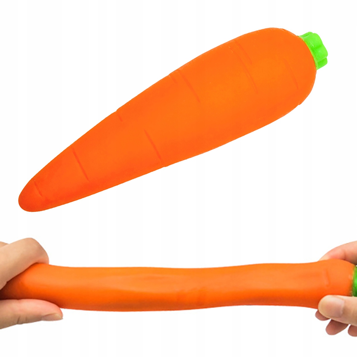 GNIOTEK MARCHEWKA PIASKOWA ANTYSTRESOWA SENSORYCZNA WARZYWA PRANK ŻART Wysokość produktu 15 cm