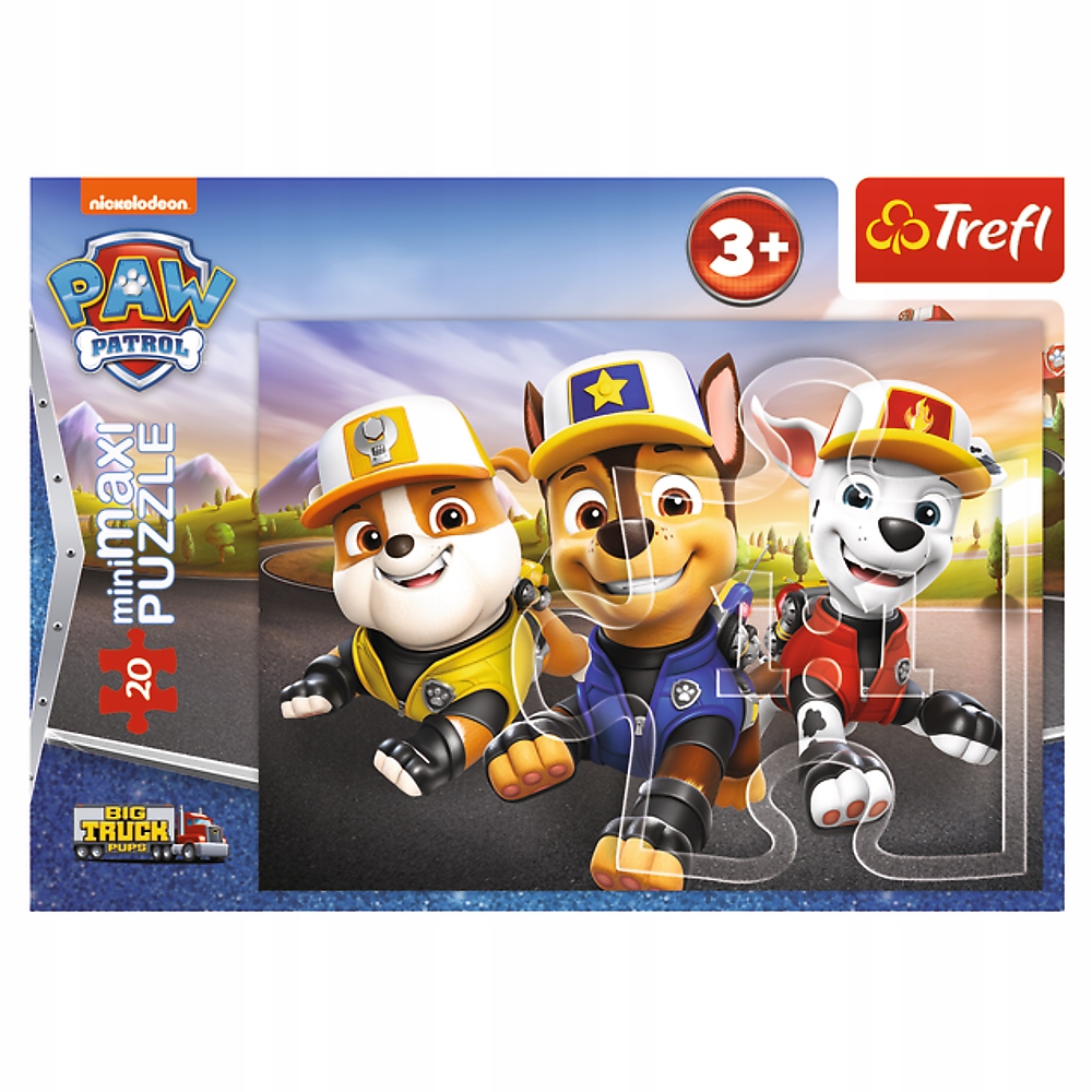 PUZZLE 20 MiniMaxi Psi Patrol Paw KOSMOPIESKI Patrol 21144 Marka Trefl
