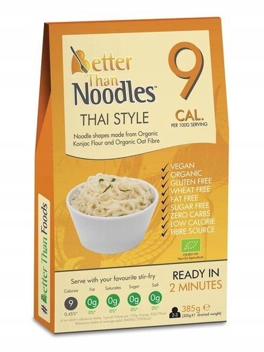 4x Better Than Foods Těstoviny konjac noodle thai style bezlepkové Bio 385 g