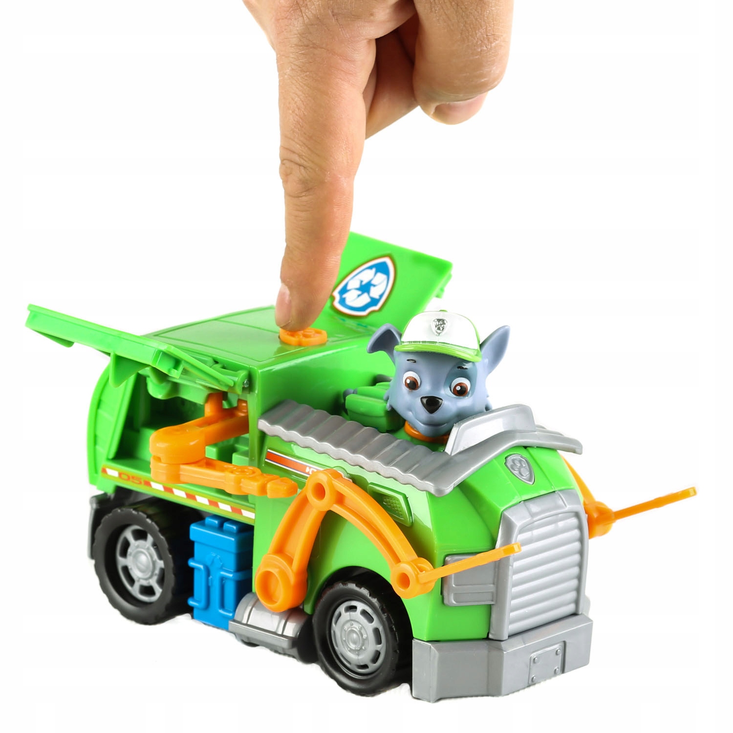 PSI PATROL TRANSFORMUJĄCA ŚMIECIARKA FIGURKA ROCKY Wiek dziecka 3 lata +