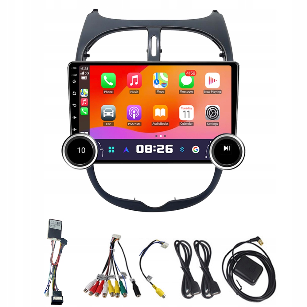 2Din Android 13 Autorádio do auta pre Peugeot 206 206CC 206SW 2001-2008 4G 64G Gps