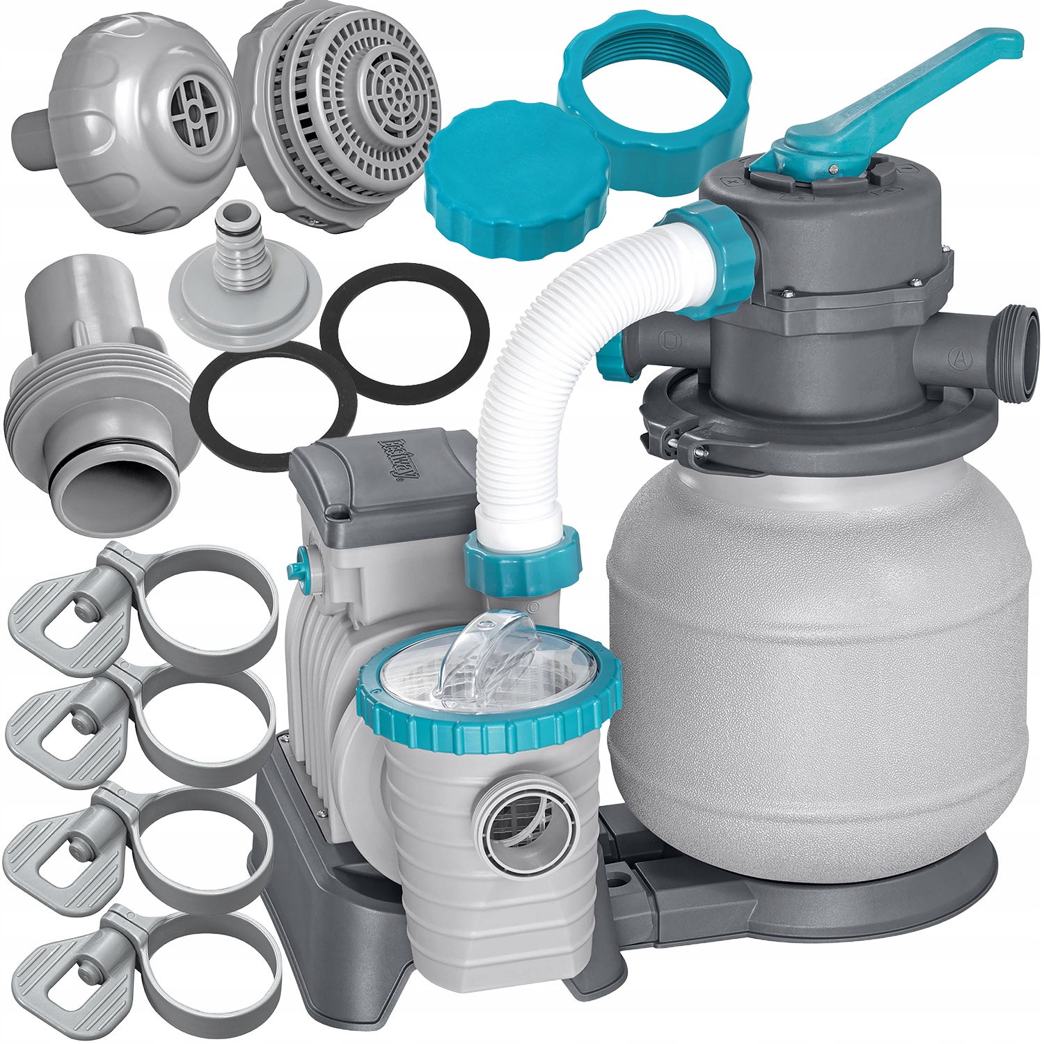 Filtr do bazénu Bazénová filtrační písková pumpa Bestway 6056L/H S Hadicemi