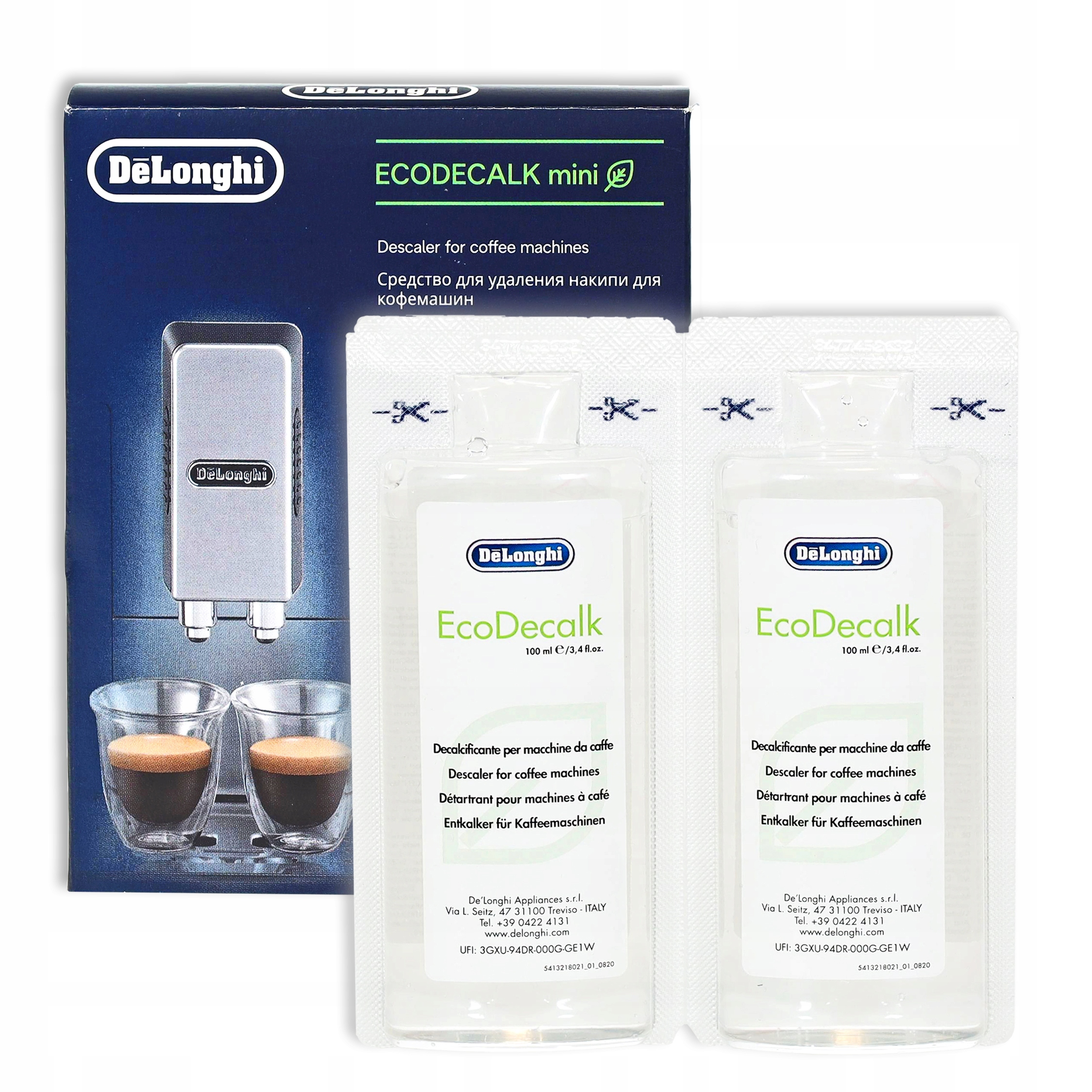 

Odkamieniacz DeLonghi EcoDecalk Mini 2x100ml