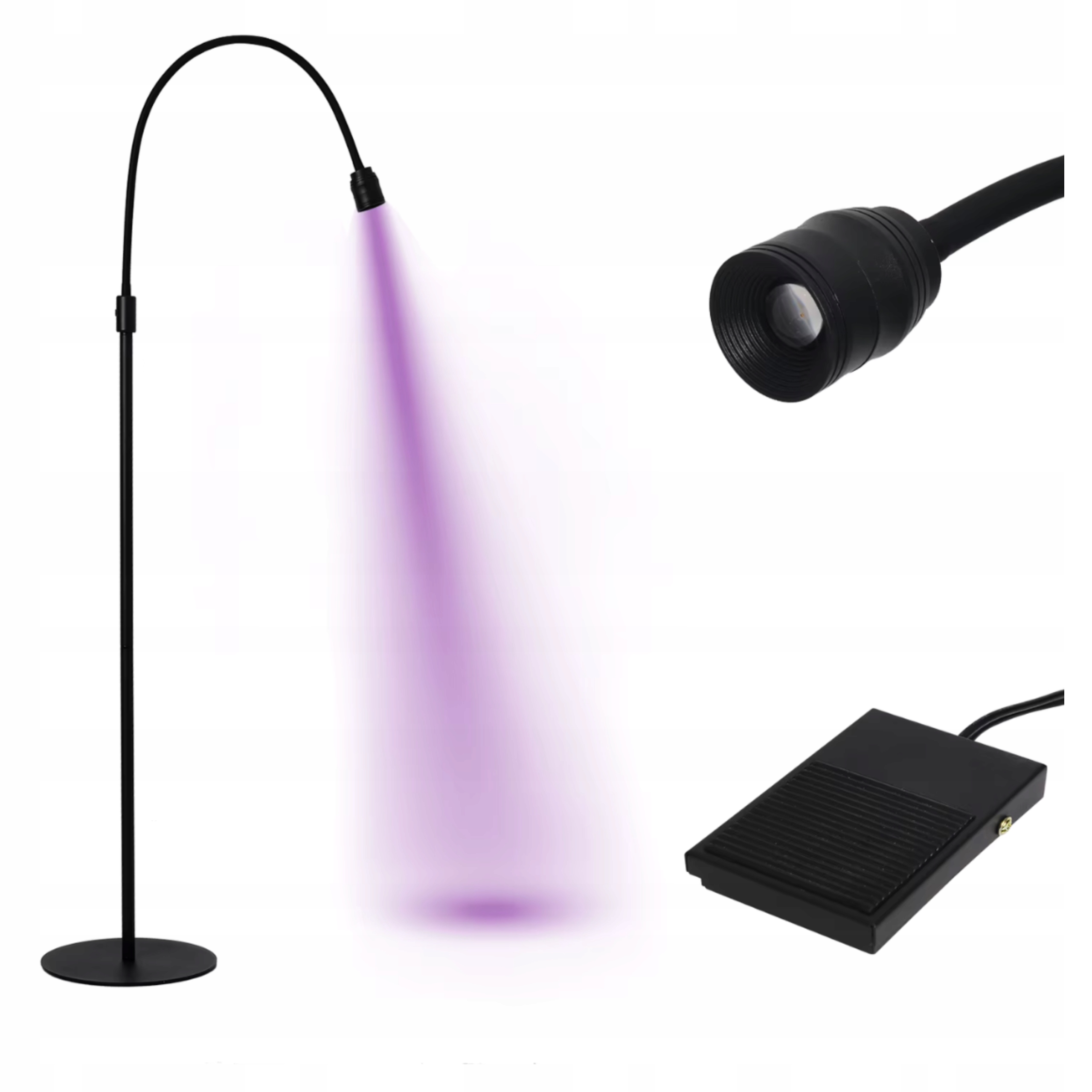 Lampa Do Przedłużania Rzęs Podłogowa Makijażu Kosmetyczna 5W Led Uv